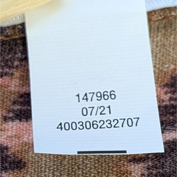 Nine West Women's XXL Blouse Autumnal Colored Button Up Balloon Sleeve Abstract - Picture 6 of 16